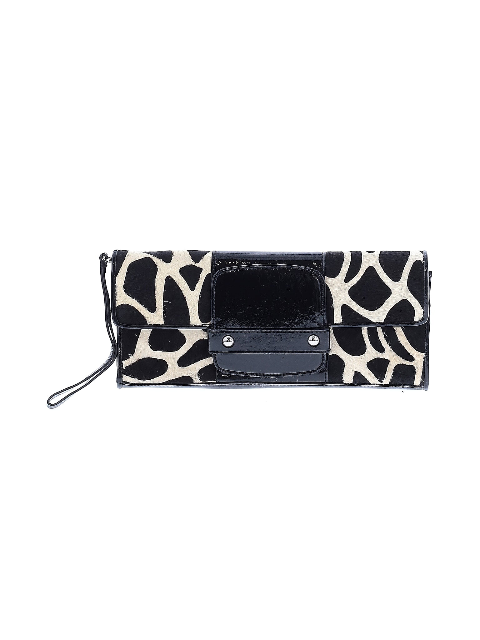 Alfani popular Platinum Leather Clutch Bag