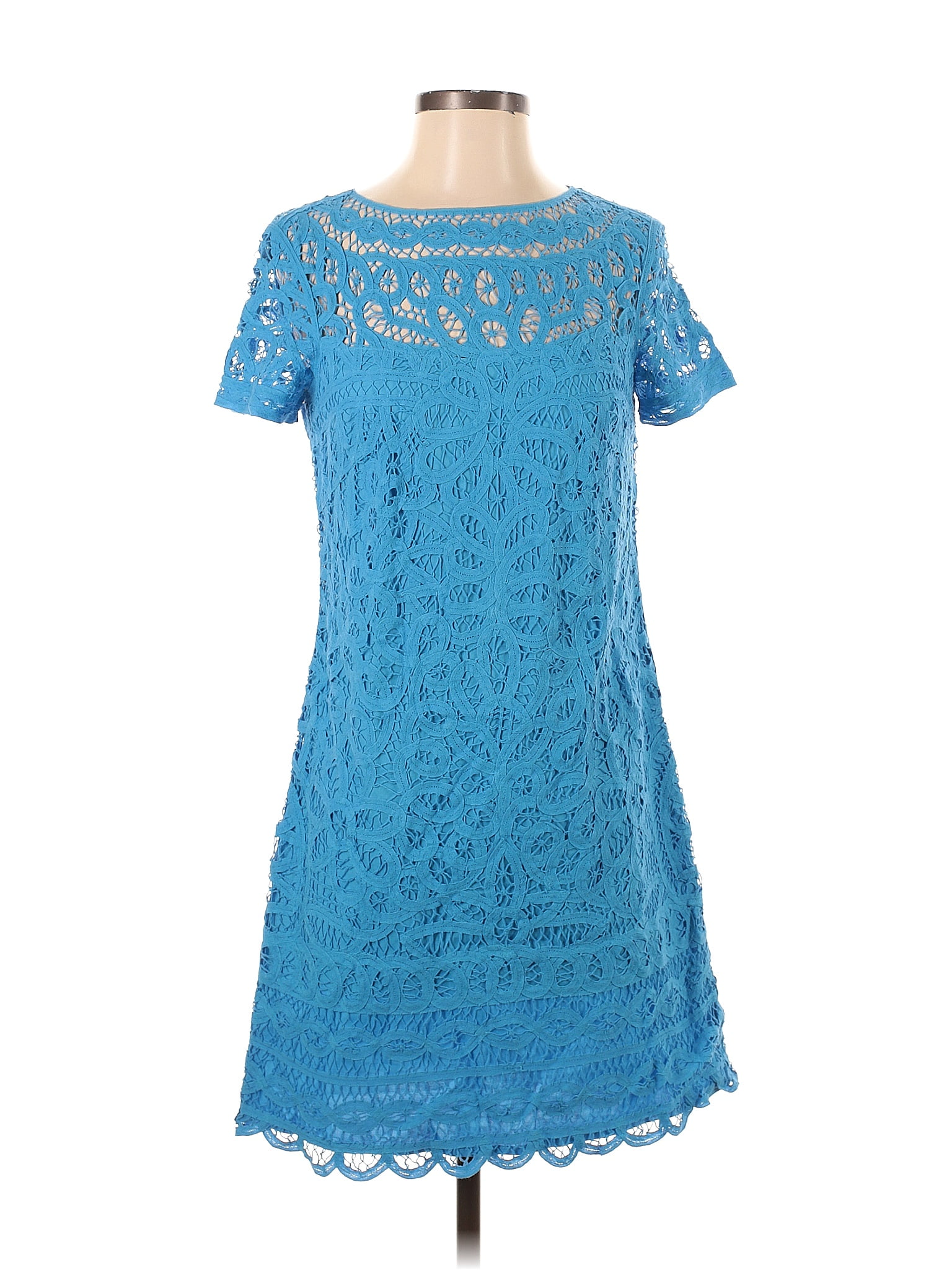 Lilly Pulitzer 100 Cotton Blue Cocktail Dress Size S 70 off ThredUp
