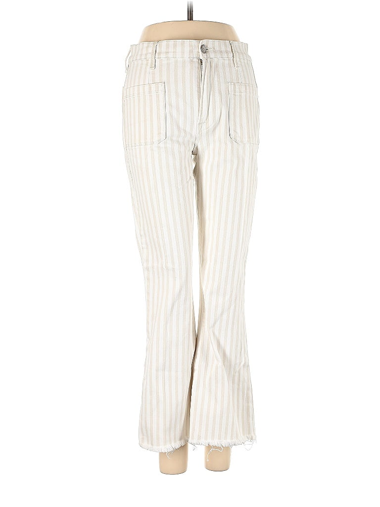 FRAME Denim Stripes Ivory Jeans Size 28 waist - photo 1