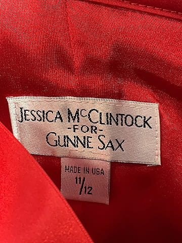 2024 Jessica McClintock Gunne Sax Red Dress