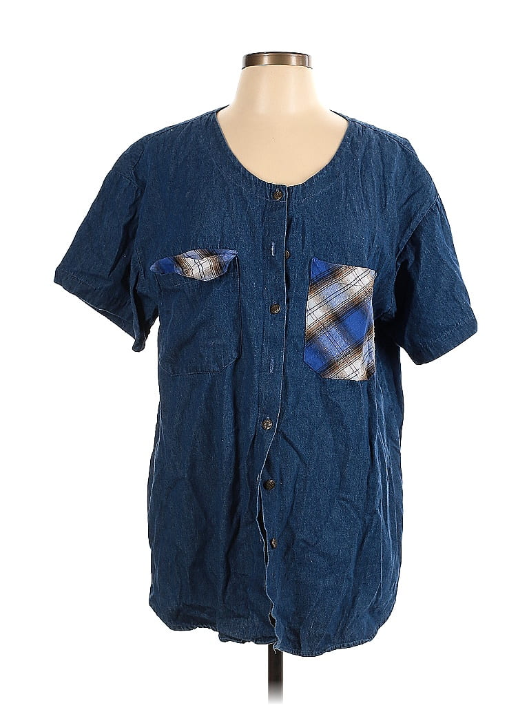 Pre-owned Victoria's Secret Pink Short Sleeve Henley Shirt