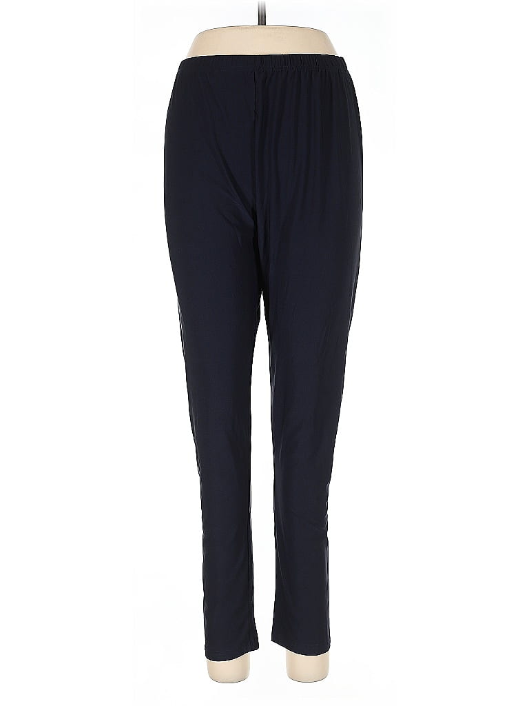 Lily by Firmiana Solid Blue Track Pants Size Lg XL 62 off ThredUp