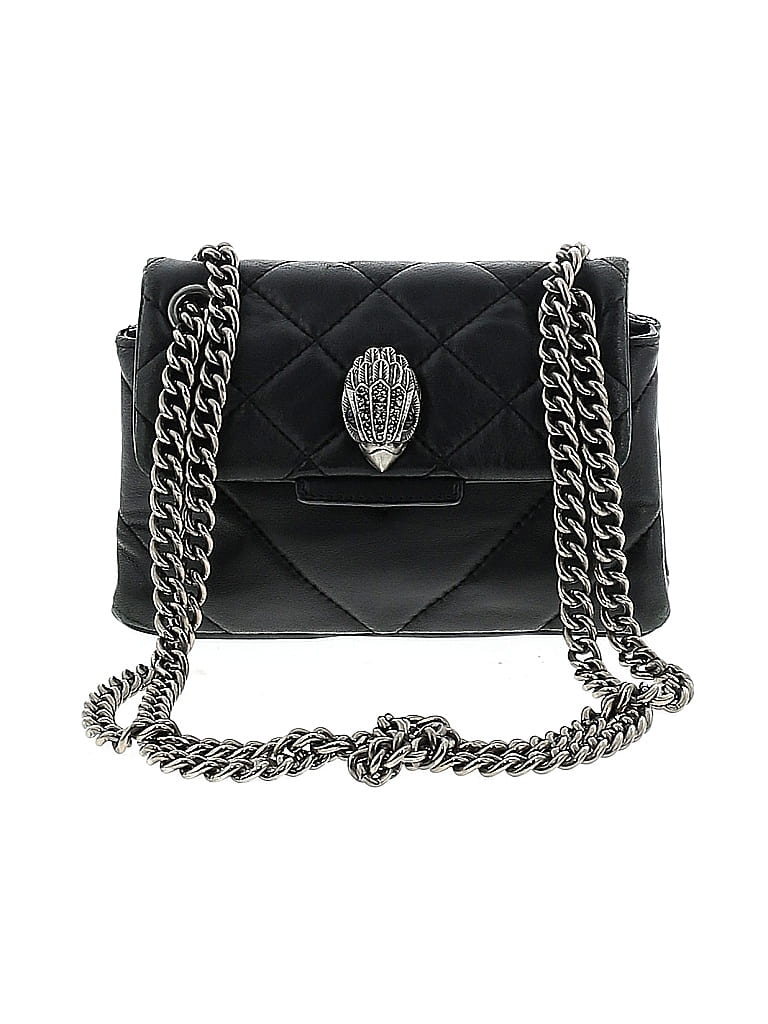 Kurt Geiger London 100 Leather Black Leather Shoulder Bag One Size