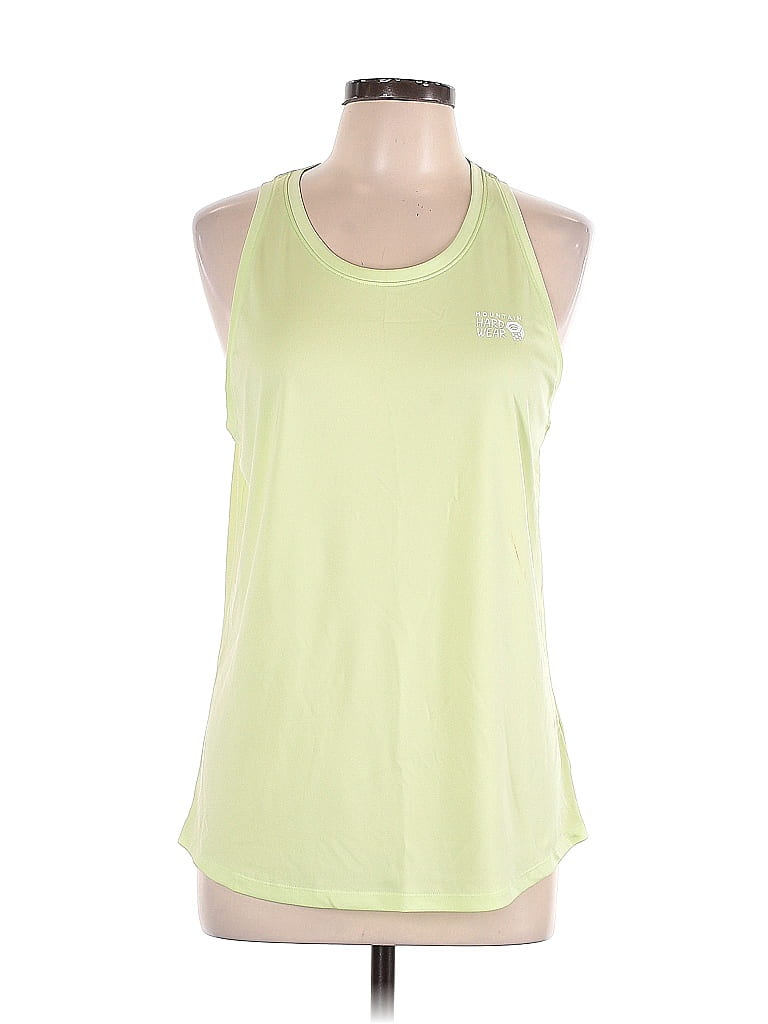 Mountain Hardwear 100% Polyester Green Active Tank Size L - photo 1