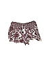 rue21 100% Rayon Paisley Burgundy Shorts Size XS - photo 1