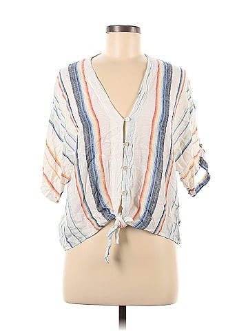 En Creme Short Sleeve Blouse (view 1)