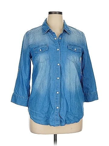 Takara 3/4 Sleeve Button-Down Shirt (view 1)