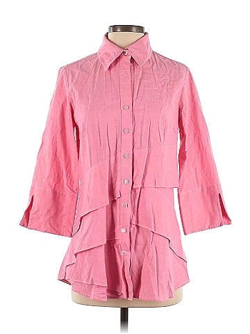 Evelyn & Arthur 3/4 Sleeve Button-Down Shirt (view 1)