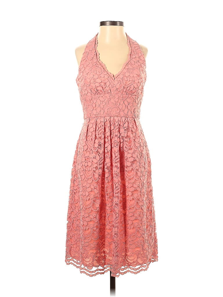 Pre-owned David's Bridal Cocktail Dress In Pink