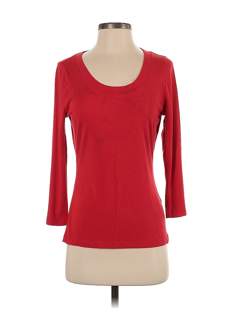 Click to view more detailed imagery on our partner's website Pre-owned Banana Republic 3/4 Sleeve T-shirt In Red