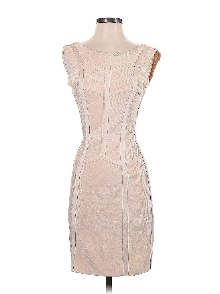 Pre-owned Bebe Cocktail Dress In Brown