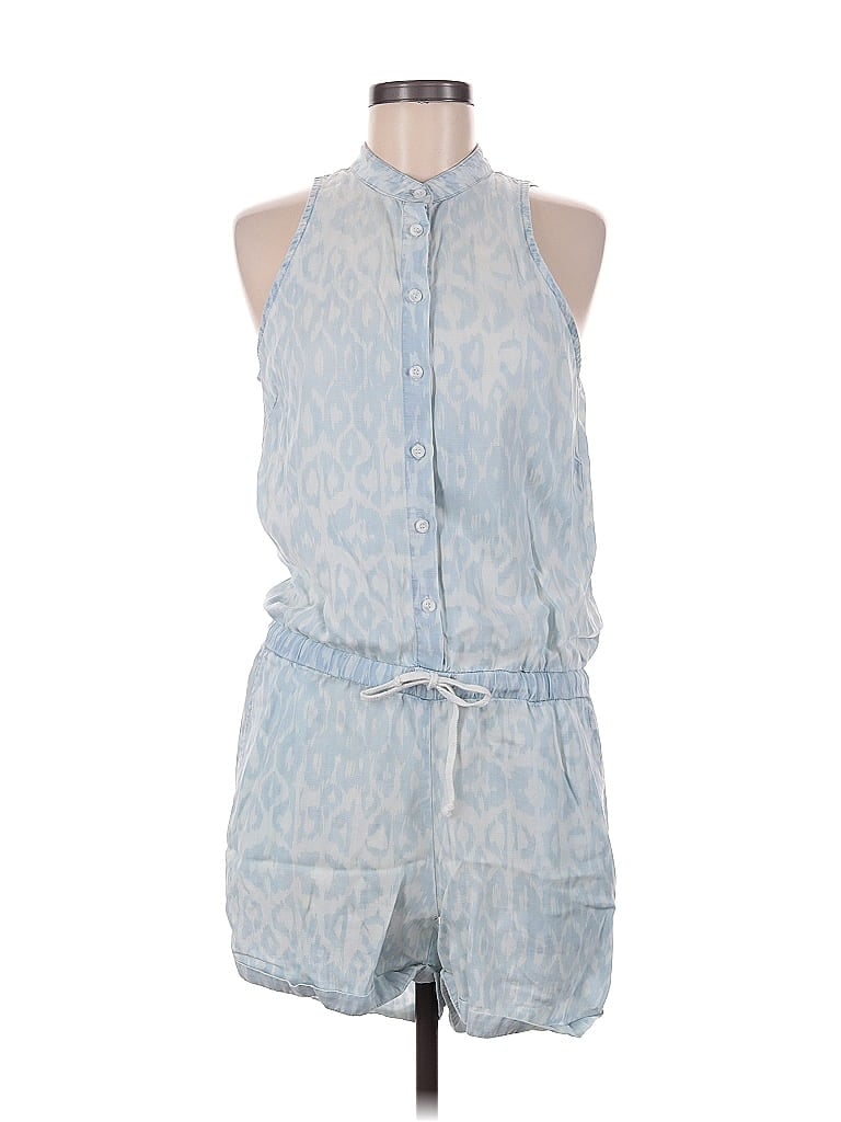 Bella Dahl 100% Tencel Paisley Blue Romper Size M - photo 1