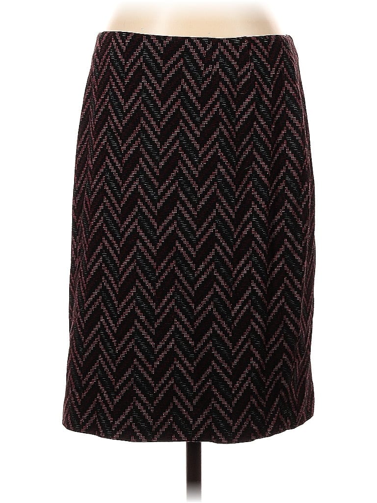 Pre-owned Kasper Formal Skirt In Burgundy