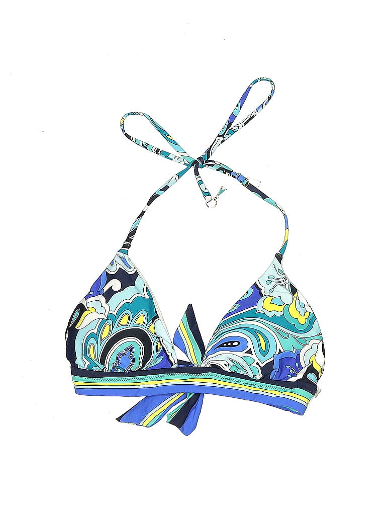 Trina Turk Print Blue Swimsuit Top Size Sm (estimation) 62 off ThredUp