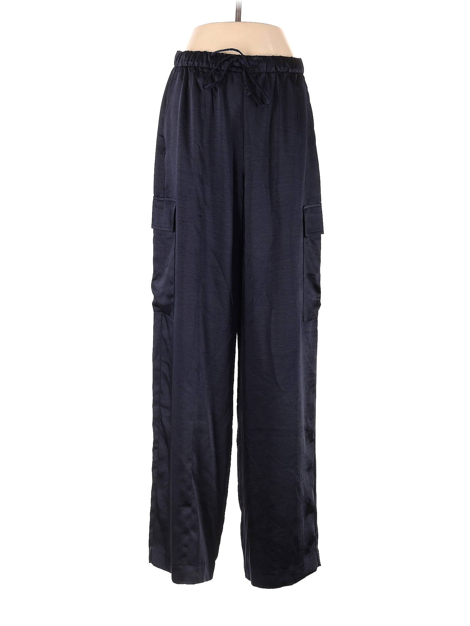 Gap 100 Polyester Blue Cargo Pants Size M (Tall) 72 off ThredUp