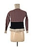 Madewell Color Block Brown Purple Wool Pullover Sweater Size XXS - photo 2