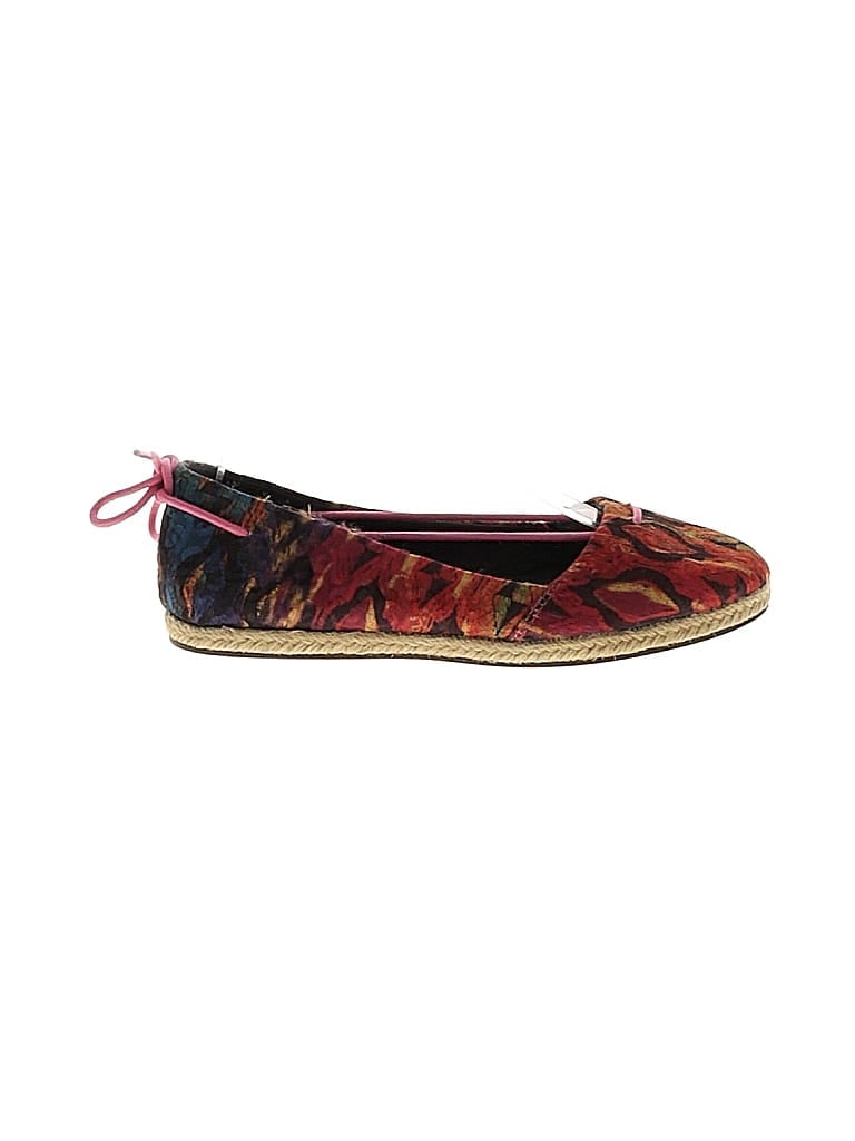 Elizabeth and James Tropical Red Green Flats Size 5 - photo 1