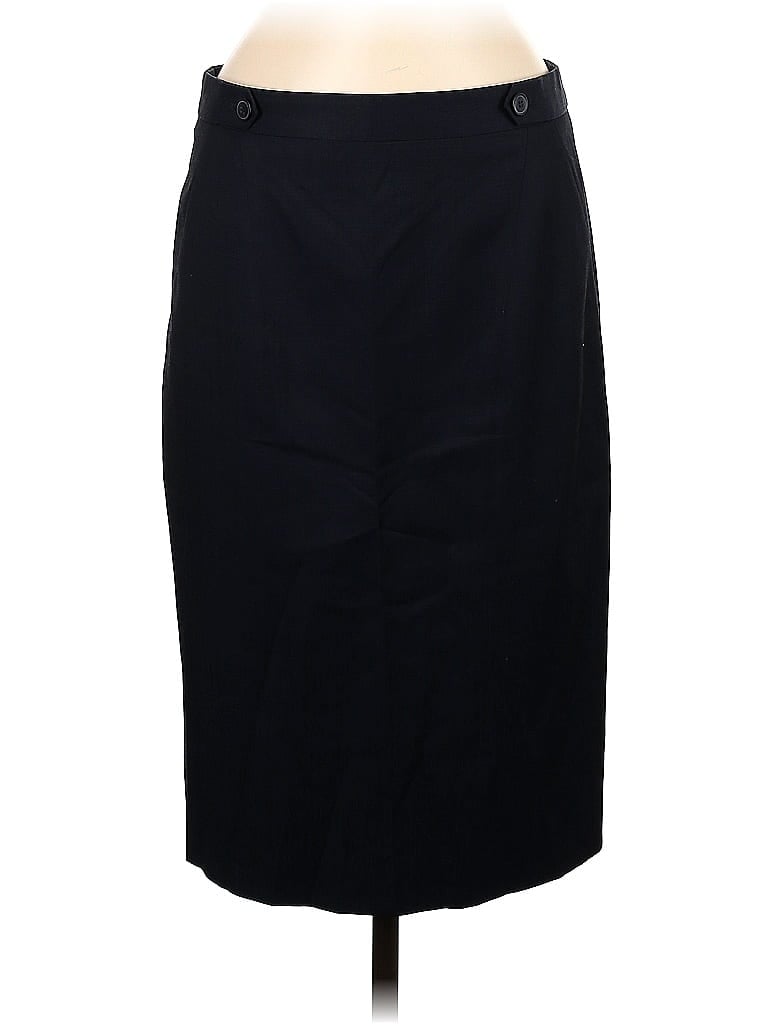Pre-owned Classiques Entier Wool Skirt In Black