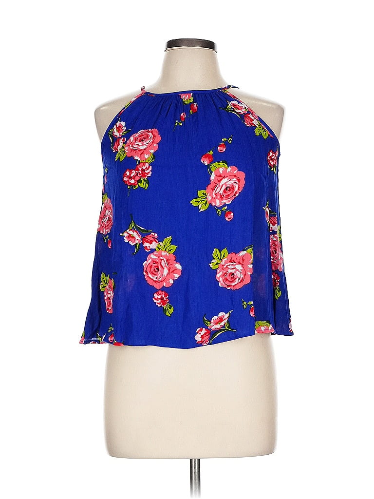 Chenault Girl 100% Rayon Blue Sleeveless Blouse Size 12 - photo 1