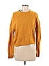 Unbranded Solid Yellow Pullover Sweater Size S - photo 1
