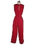 Greylin Solid Red Jumpsuit Size S - photo 2
