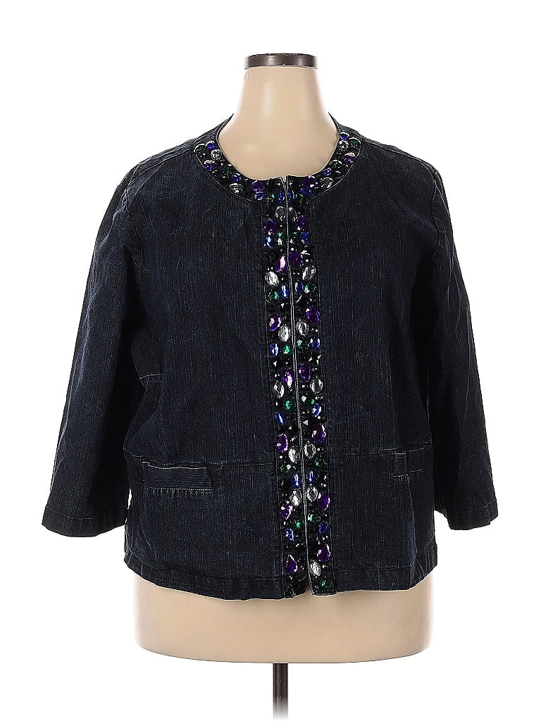 Ruby Rd Blue Ruby Rd. Blue Denim Jacket Size 22 (Plus) - 63% off | ThredUp