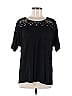 Jodifl Black Short Sleeve Top Size M - photo 1