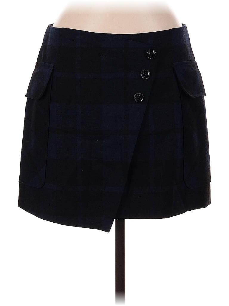Jupe Karen Millen Bleu Nuit En Laine Vierge 97% Taille 8 – Occasion Très Bon état, Longueur 16 Pouces