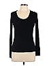 S.Oliver 100% Viscose Black Long Sleeve T-Shirt Size 11 - photo 1