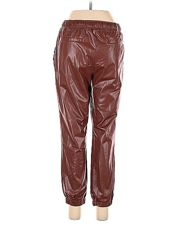 R | Label Faux Leather Pants (view 2)