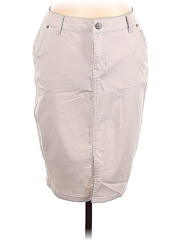 British Khaki Casual Skirt (view 1)