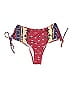 Unbranded Print Burgundy Swimsuit Bottoms Size M - photo 1