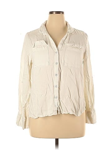 Velvet Heart 3/4 Sleeve Button-Down Shirt (view 1)