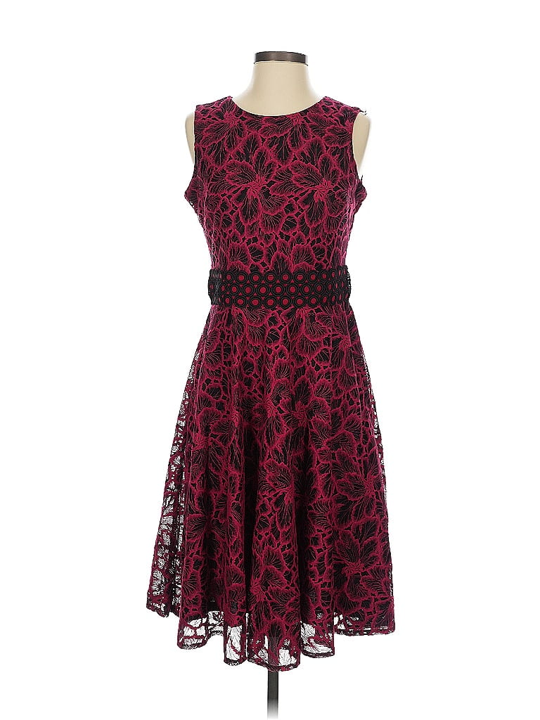 Click to view more detailed imagery on our partner's website Pre-owned Taylor Cocktail Dress In Burgundy
