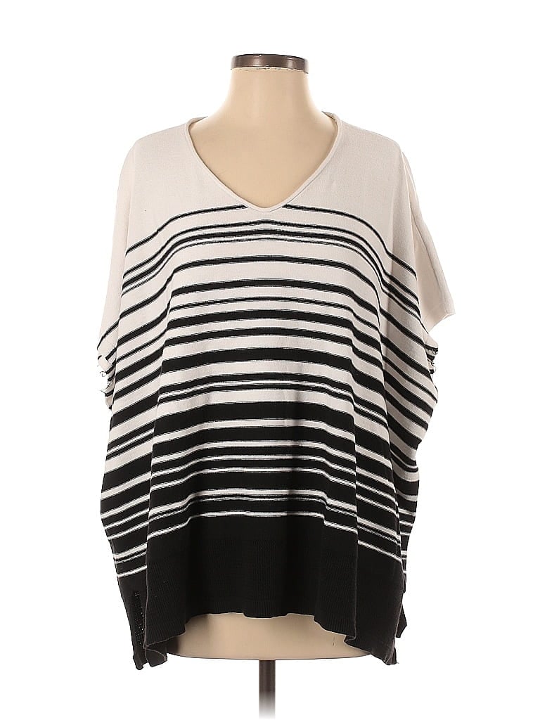 Pre-owned White House Black Market Poncho In White