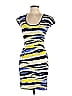 Just Cavalli Graphic Yellow Black Casual Dress Size EU (IT) 42 / US 6 - photo 1