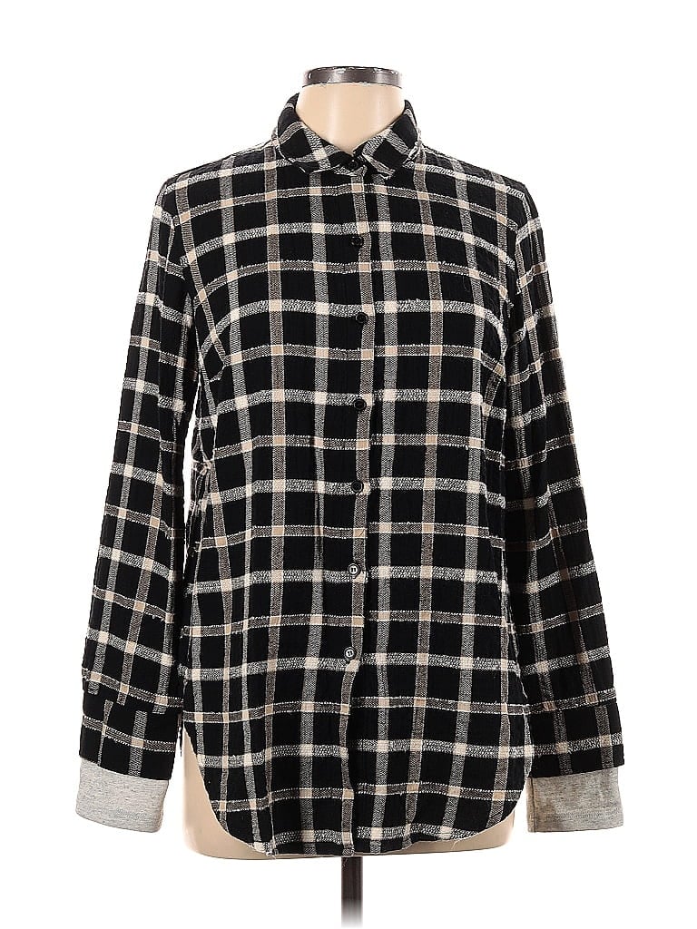 Pre-owned Monrow Long Sleeve Button Down Shirt