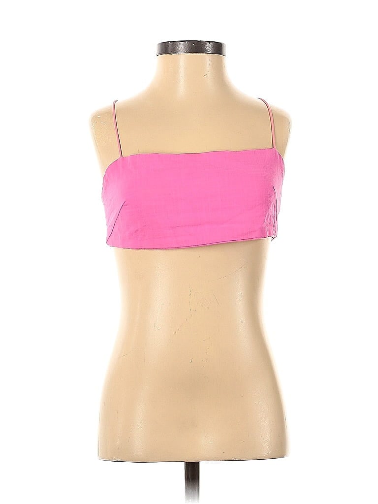Pre-owned Edikted Tank Top Pink Strapless Neckline Tops