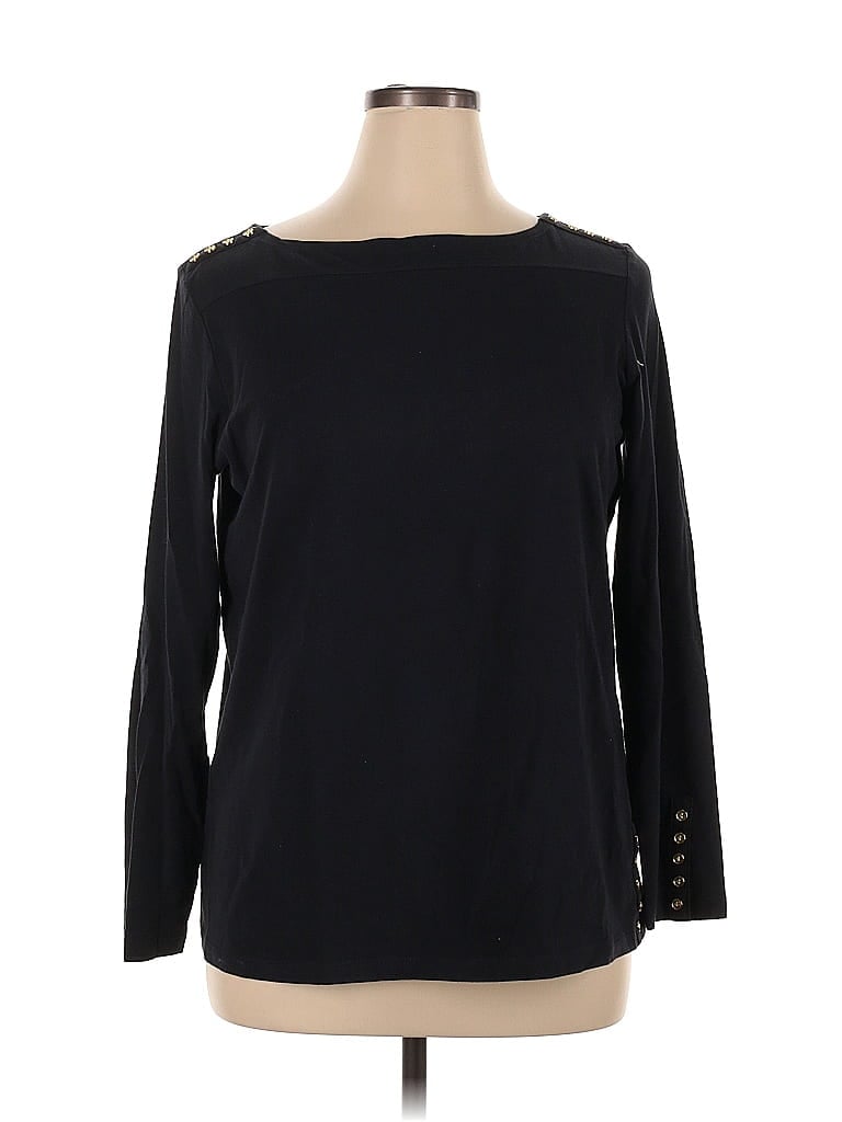 DG^2 by Diane Gilman Black Long Sleeve Top Size XL - photo 1