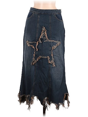 Cider Denim Skirt (view 1)