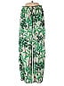 Assorted Brands 100% Polyester Tropical Green Casual Pants Size S - photo 1