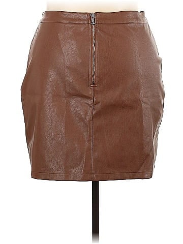 Zeagoo Faux Leather Skirt (view 2)