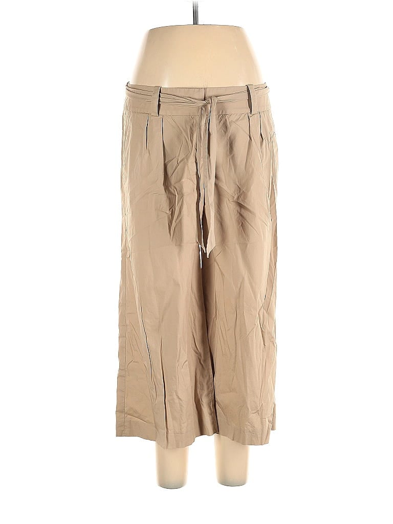 Pre-owned Halogen Khaki Pant In Brown