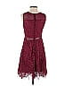 Francesca's 100% Polyester Burgundy Cocktail Dress Size S - photo 2
