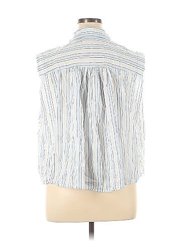 a.n.a. A New Approach Sleeveless Button-Down Shirt (view 2)