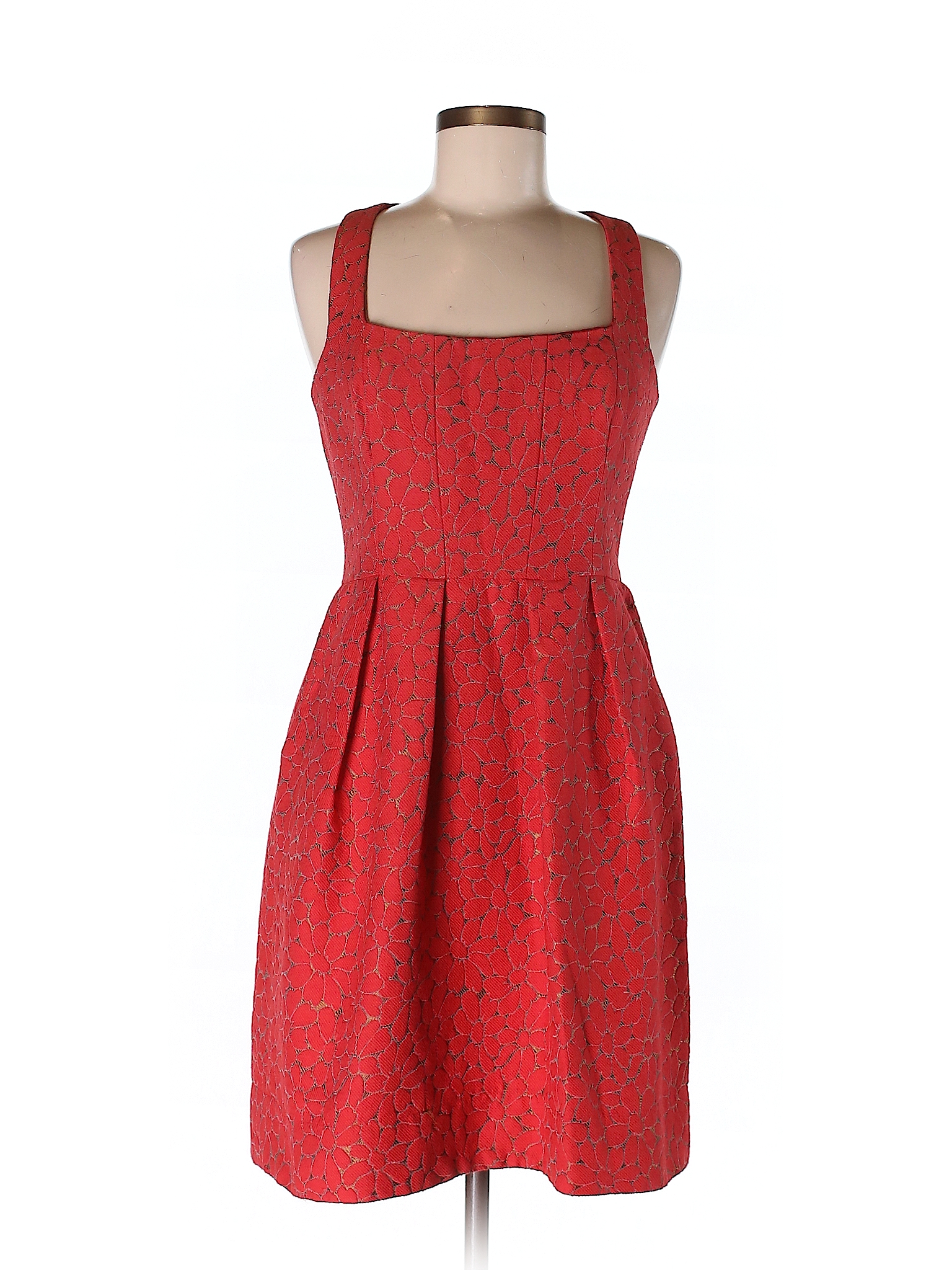 Shoshanna Print Red Casual Dress Size 6 - 79% off | thredUP