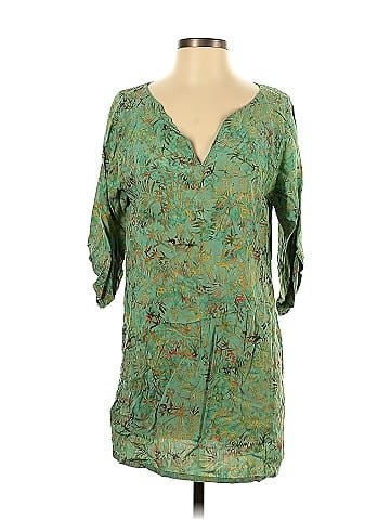 Batik Bali 3/4 Sleeve Blouse (view 1)