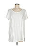 Woman Within White Short Sleeve Henley Size 14 - photo 1