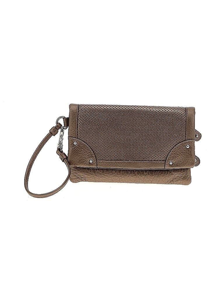 Stone Mountain Brown Tan Leather Wristlet One size - photo 1