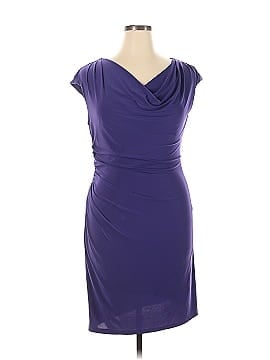 Lauren by Ralph Lauren Solid Purple Cocktail Dress Size 8
